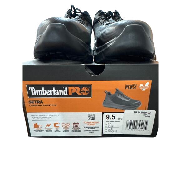 Men's Setra Composite Toe Work Sneaker - Black - Size: 9.5 - Picture 2 of 7